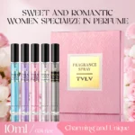 ⁦مجموعة هدايا عطور نسائية خالية من الكحول، 5 قطع، بخاخ للجسم برائحة منعشة تدوم طويلاً⁩ - الصورة ⁦7⁩
