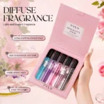 ⁦مجموعة هدايا عطور نسائية خالية من الكحول، 5 قطع، بخاخ للجسم برائحة منعشة تدوم طويلاً⁩ - الصورة ⁦3⁩